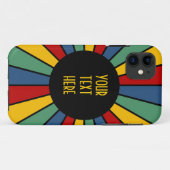 RAYS BUTTON I + uw foto, tekst, monogram Case-Mate iPhone Case (Achterkant (horizontaal))