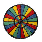 RAYS BUTTON I + uw foto, tekst, monogram Dartbord (Voorkant)