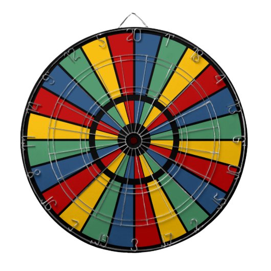 RAYS BUTTON I + uw foto, tekst, monogram Dartbord (Voorkant)