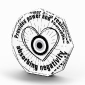 Rays, Heart, Black Evil Eye Protection monogram | Fotoblokken (Rechts)