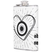 Rays, Heart, Black Evil Eye Protection monogram | Heupfles (Links)