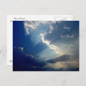 'Rays of Hope' foto briefkaart (Voorkant / Achterkant)