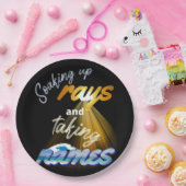 Rays opnemen en Names Summertime innemen Papieren Bordje (Feest)