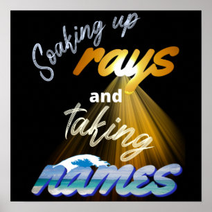 Rays opnemen en Names Summertime innemen Poster