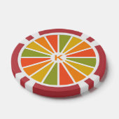 Rays Patroon aangepaste monogram poker chips (Enkel)