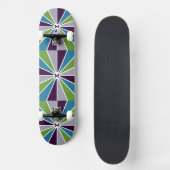 Rays Pattern aangepaste initiaal skateboards (Voorkant)