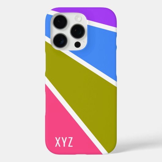 Rays Pattern aangepaste monogram-hoesjes Case-Mate iPhone Case (Achterkant)