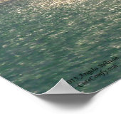 Rays uit de hemel over de oceaan poster (Hoek)