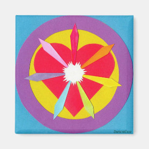 Rays uit het hart magneet