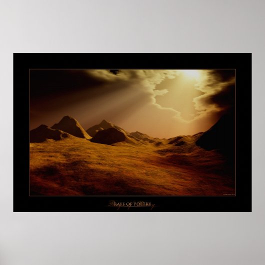 Rays van poëzie poster (Voorkant)