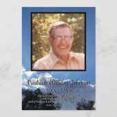 Rays van Storm Clouds Quote Photo Funeral Programma (Voorkant)