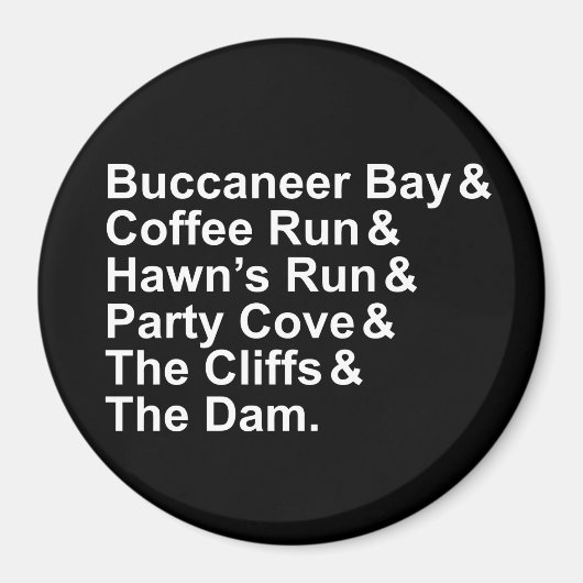 Raystown Lake Hangouts Magnet Magneet (Voorkant)