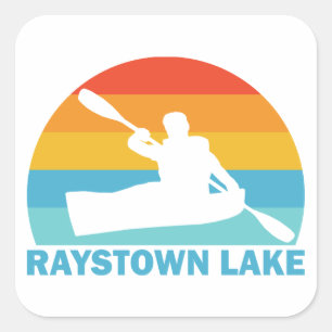 Raystown Lake Pennsylvania Kajak Vierkante Sticker