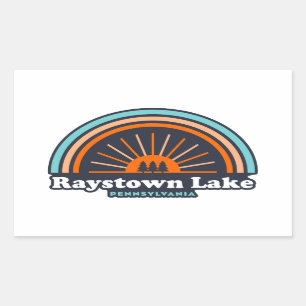 Raystown Lake Pennsylvania Rainbow Rechthoekige Sticker