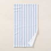 Rayure à rayures bleues et blanches douces (Serviette à main)