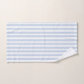 Rayure à rayures bleues et blanches douces (Serviette à main)
