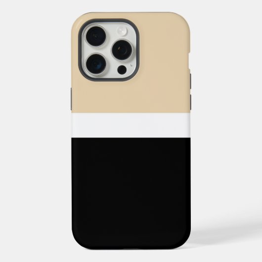 Rayure Abstraite Beige Noir (Verso)