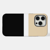 Rayure Abstraite Beige Noir (Verso Horizontal)