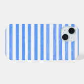 Rayure Bleue et Blanche (Verso Horizontal)