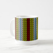 Rayure - brique olive - tasse (Devant gauche)