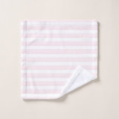 Rayure Checkered blanche rose d'Ombre de (Gant de toilette)