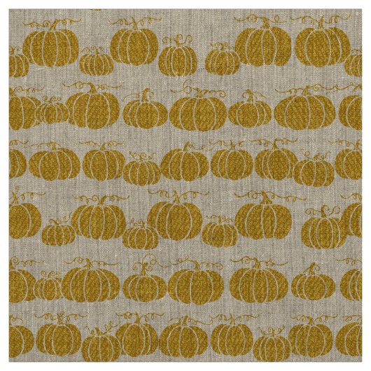 Rayure de citrouille Pathe - Tissu Cendrillon Or (Échantillon)