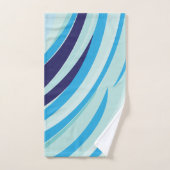 Rayure diagonale bleue (Serviette à main)