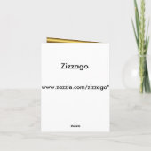 Rayure élégante de noir d'or de Merci (Dos)