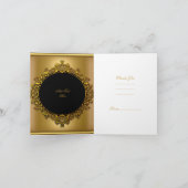 Rayure élégante de noir d'or de Merci (Intérieur)