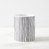 Rayure ivre - verticale. blanc - tasse (Centre)