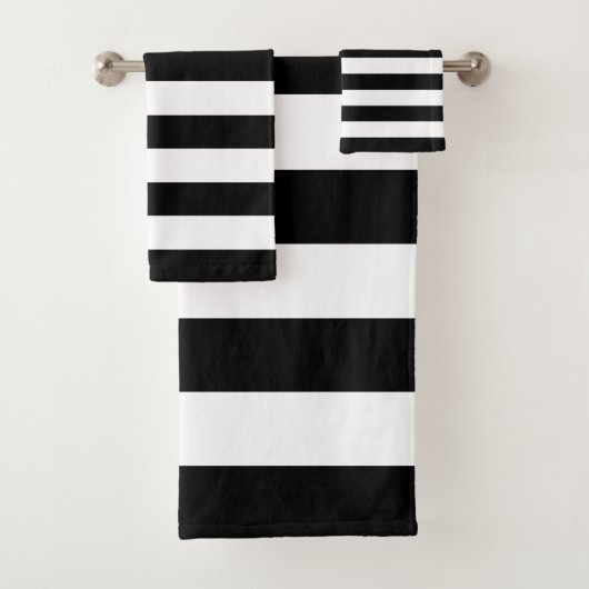 Rayure moderne noir et blanc (En situation)