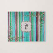 Rayure Monogramme Jigsaw Puzzle Daisy (Horizontal)