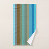 Rayure Rétro Surf 1970 Plage Arc-en-ciel (Serviette à main)