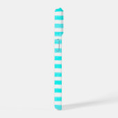 Rayure turquoise et blanc (Côté droit)