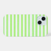 Rayure Vert Citron et Blanc (Verso Horizontal)