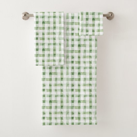 Rayures à carreaux verts blancs (En situation)