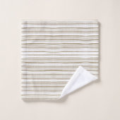 Rayures Abstraites Marron Modernes Minimalistes (Gant de toilette)