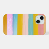 Rayures aquarelles abstraites simples et mignonnes (Verso Horizontal)