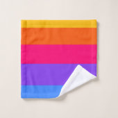 Rayures arc-en-ciel (Gant de toilette)