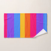 Rayures arc-en-ciel (Serviette à main)