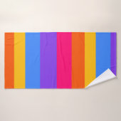 Rayures arc-en-ciel (Serviette de bain)