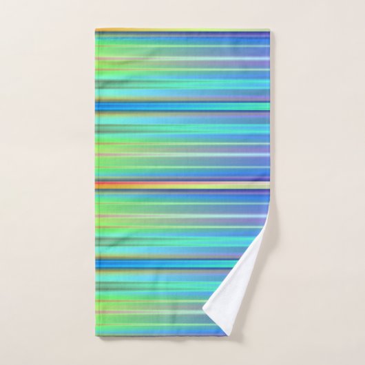 Rayures arc-en-ciel (Serviette à main)