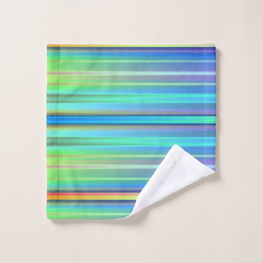 Rayures arc-en-ciel (Gant de toilette)