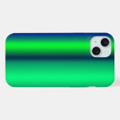 Rayures arc-en-ciel bleu vert (Verso Horizontal)