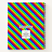 Rayures arc-en-ciel - Cahier (Dos)