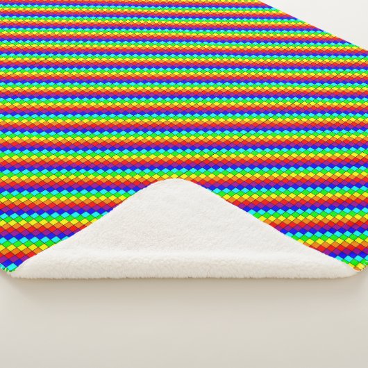 Rayures Arc-en-ciel - Couverture Sherpa (3/4)