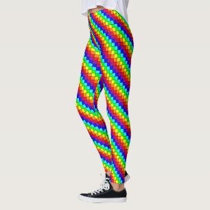 Rayures Arc-en-Ciel - Leggings