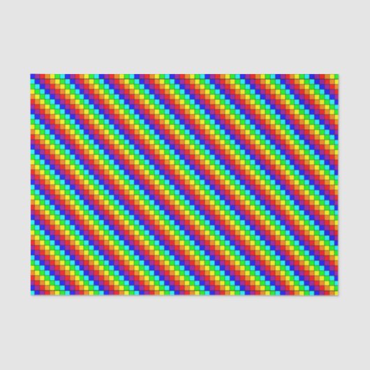 Rayures Arc-en-ciel - Papier de soie (Recto)