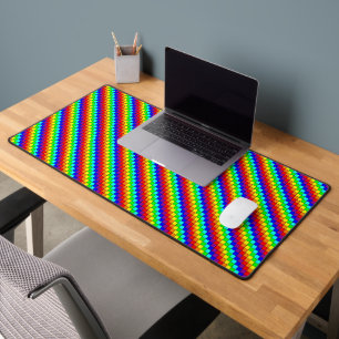 Rayures Arc-en-Ciel - Tapis de Bureau
