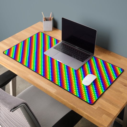 Rayures Arc-en-Ciel - Tapis de Bureau (Bureau 2)